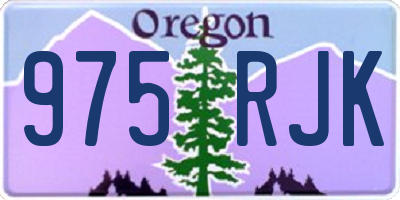 OR license plate 975RJK