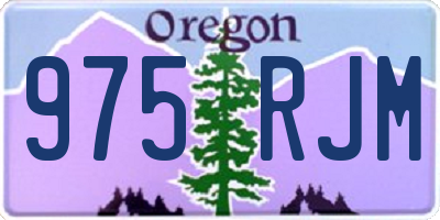 OR license plate 975RJM