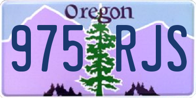 OR license plate 975RJS
