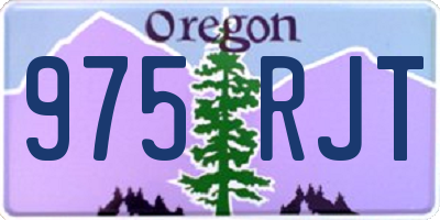 OR license plate 975RJT