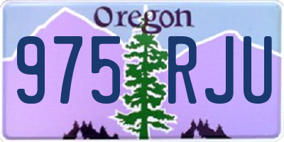 OR license plate 975RJU