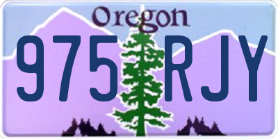 OR license plate 975RJY