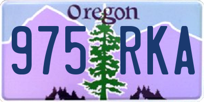 OR license plate 975RKA