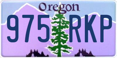OR license plate 975RKP