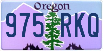 OR license plate 975RKQ