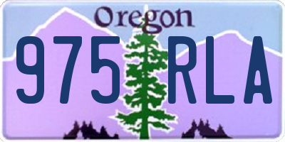 OR license plate 975RLA