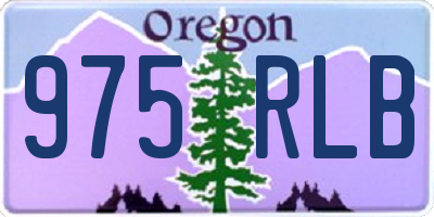 OR license plate 975RLB