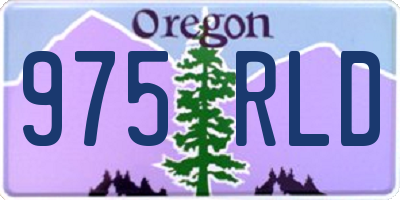 OR license plate 975RLD
