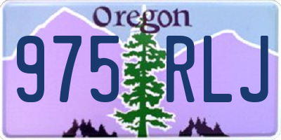 OR license plate 975RLJ