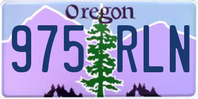 OR license plate 975RLN