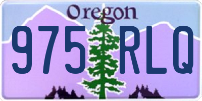 OR license plate 975RLQ