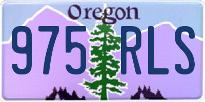 OR license plate 975RLS