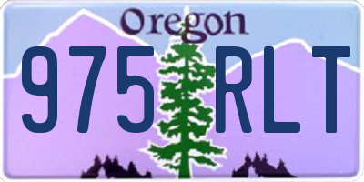 OR license plate 975RLT