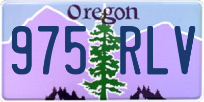 OR license plate 975RLV