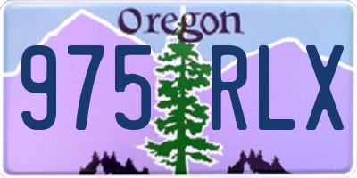 OR license plate 975RLX