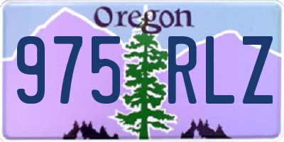 OR license plate 975RLZ