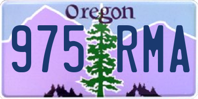 OR license plate 975RMA