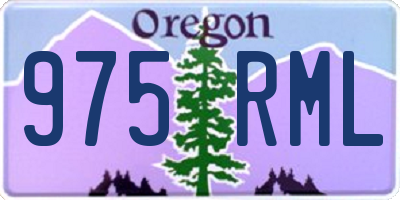 OR license plate 975RML