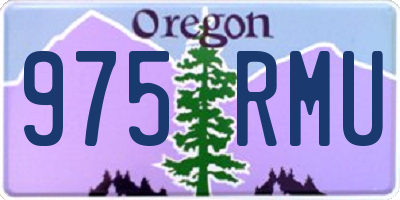 OR license plate 975RMU