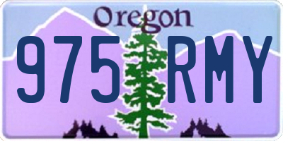 OR license plate 975RMY