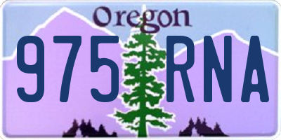 OR license plate 975RNA