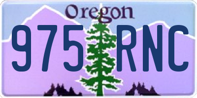 OR license plate 975RNC