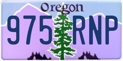 OR license plate 975RNP