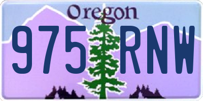 OR license plate 975RNW