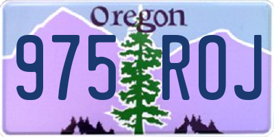 OR license plate 975ROJ