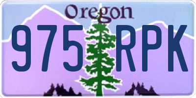 OR license plate 975RPK