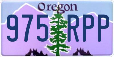 OR license plate 975RPP