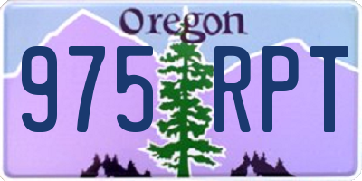 OR license plate 975RPT