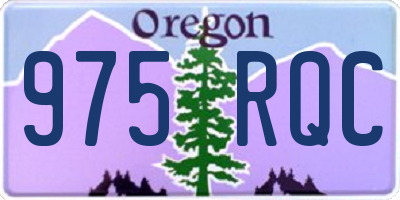 OR license plate 975RQC