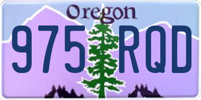 OR license plate 975RQD