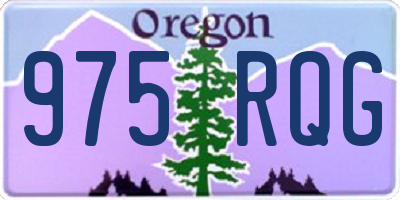 OR license plate 975RQG