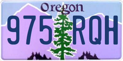 OR license plate 975RQH