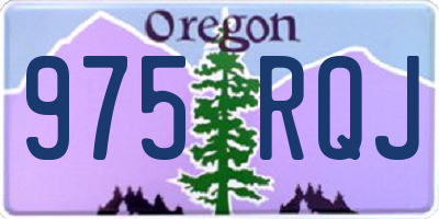 OR license plate 975RQJ