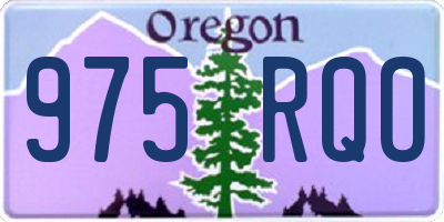 OR license plate 975RQO