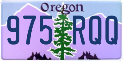 OR license plate 975RQQ