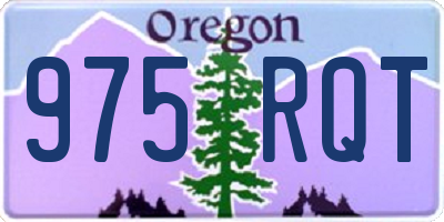 OR license plate 975RQT