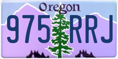 OR license plate 975RRJ