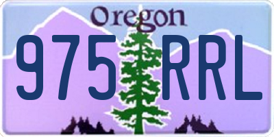 OR license plate 975RRL
