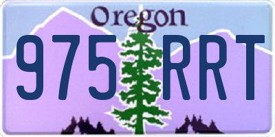 OR license plate 975RRT