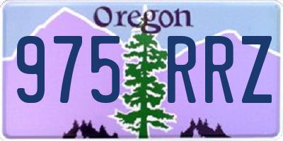 OR license plate 975RRZ