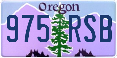 OR license plate 975RSB