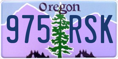 OR license plate 975RSK