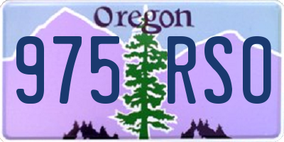 OR license plate 975RSO