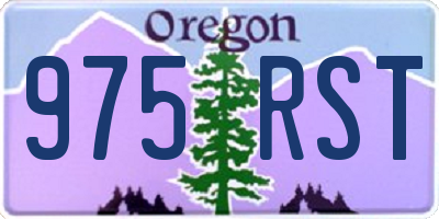 OR license plate 975RST