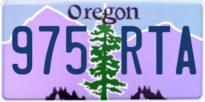 OR license plate 975RTA