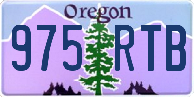 OR license plate 975RTB